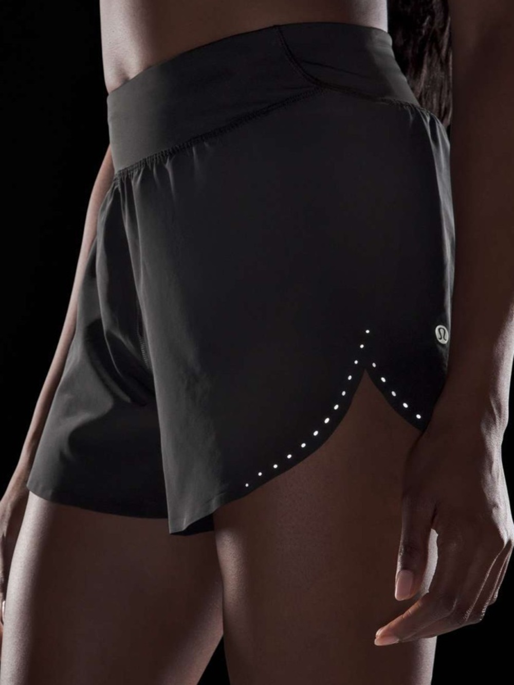 Lululemon Fast and Free Reflective High Rise Classic Fit Short 3" Black 4